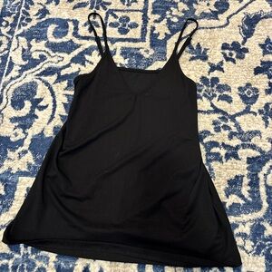 Black Sleeveless V-Neck Top